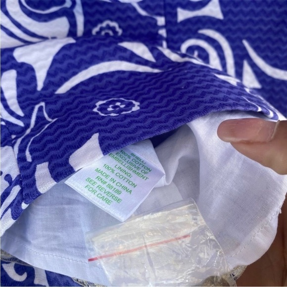 Lilly Pulitzer Blue and White Midi Dress - Picture 4 of 6
